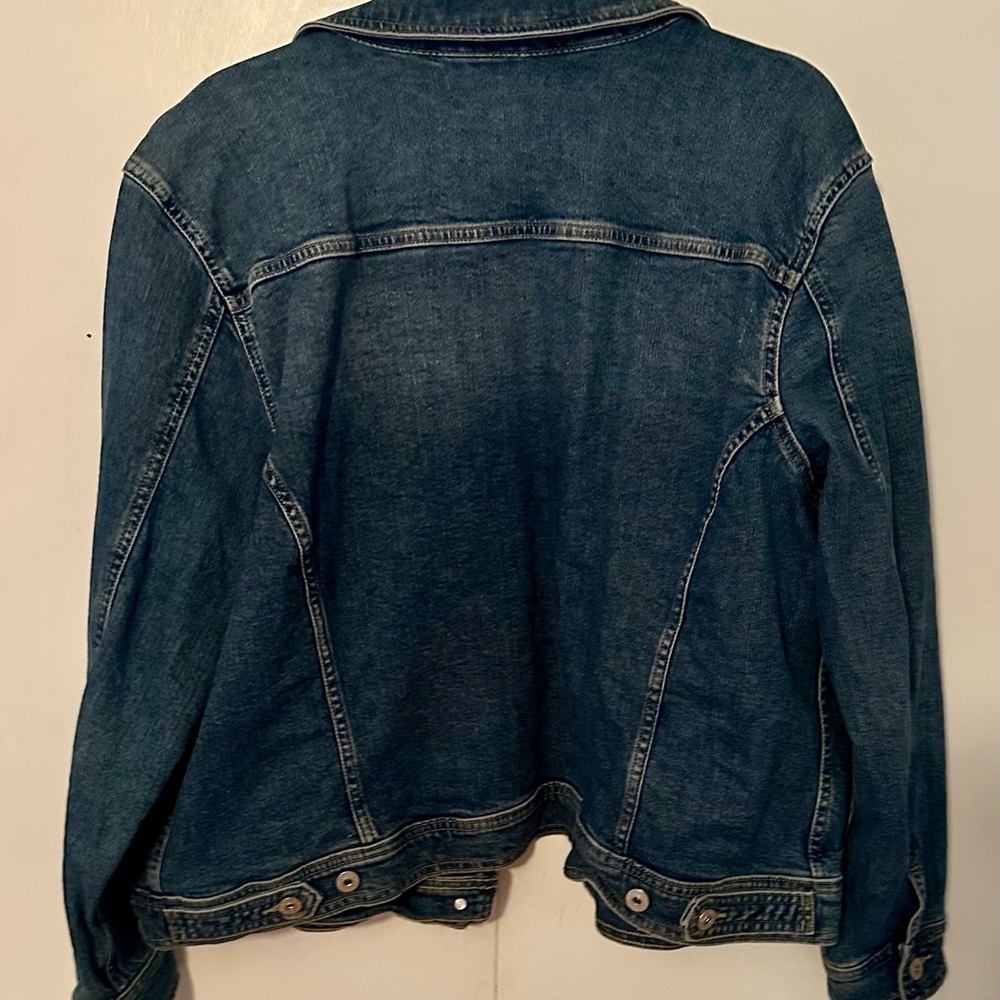 Style & Co Women’s Blue Denim Trucker Jean Jacket, XXL - Like New - Picture 2 of 9
